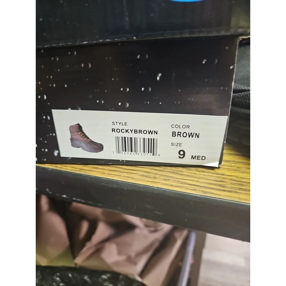 Totes Men's Waterproof Snow Boots Style Rockybrown Rated -10° Sz‎ 9 New